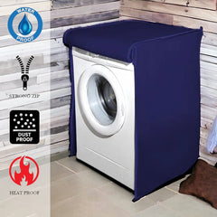 Waterproof Front Loaded Washing Machine Cover (Blue Color - All Sizes Available)