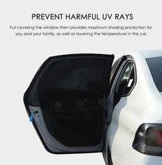 Car Window Sun Shades - Flexible Car Window Shades - 4 Pieces