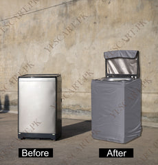 Waterproof Top Loaded Washing Machine Cover (Grey Color)