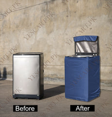 Zip Open Close Waterproof Top Loaded Washing Machine Cover (Blue Color - All Sizes Available)