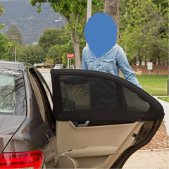 Car Window Sun Shades - Flexible Car Window Shades - 4 Pieces