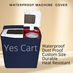 Twin Tub Waterproof Washing Machine Cover (Blue Color - All Sizes Available)
