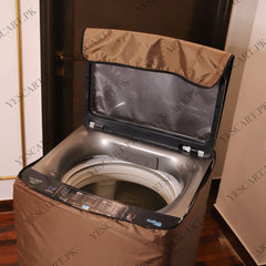 Waterproof Top Loaded Washing Machine Cover (Brown Color)