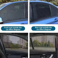 Car Window Sun Shades - Flexible Car Window Shades - 4 Pieces