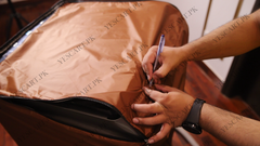 Zip Open Close Waterproof Top Loaded Washing Machine Cover (Brown Color - All Sizes Available)