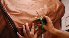 Zip Open Close Waterproof Top Loaded Washing Machine Cover (Brown Color - All Sizes Available)