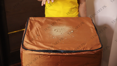 Zip Open Close Waterproof Top Loaded Washing Machine Cover (Brown Color - All Sizes Available)