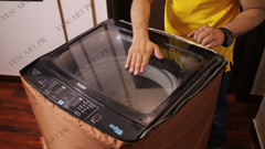 Zip Open Close Waterproof Top Loaded Washing Machine Cover (Blue Color - All Sizes Available)