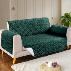 Ultrasonic Microfiber Sofa Cover - Green