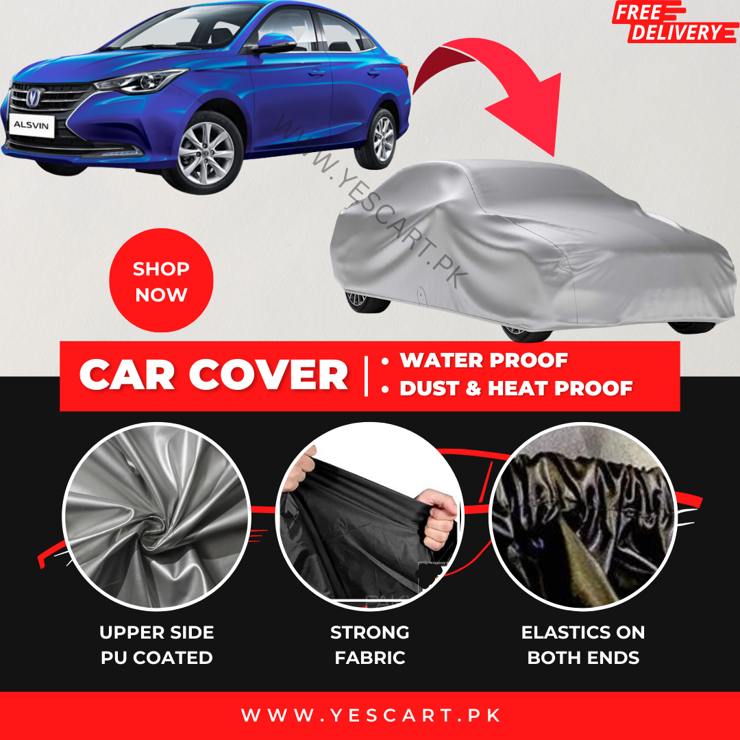 Changan Alsvin 2020-2023 Car Top Cover - Waterproof & Dustproof Silver Spray Coated + Free Bag