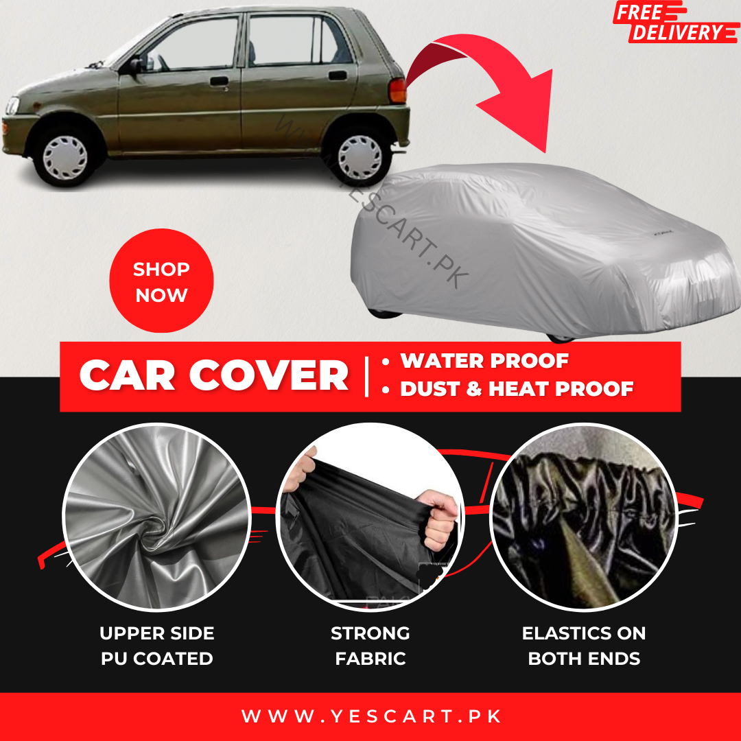 Daihatsu Cuore 2000-2012 Car Top Cover - Waterproof & Dustproof Silver Spray Coated + Free Bag