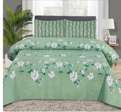 3 Pcs Bedsheet - Plumeria