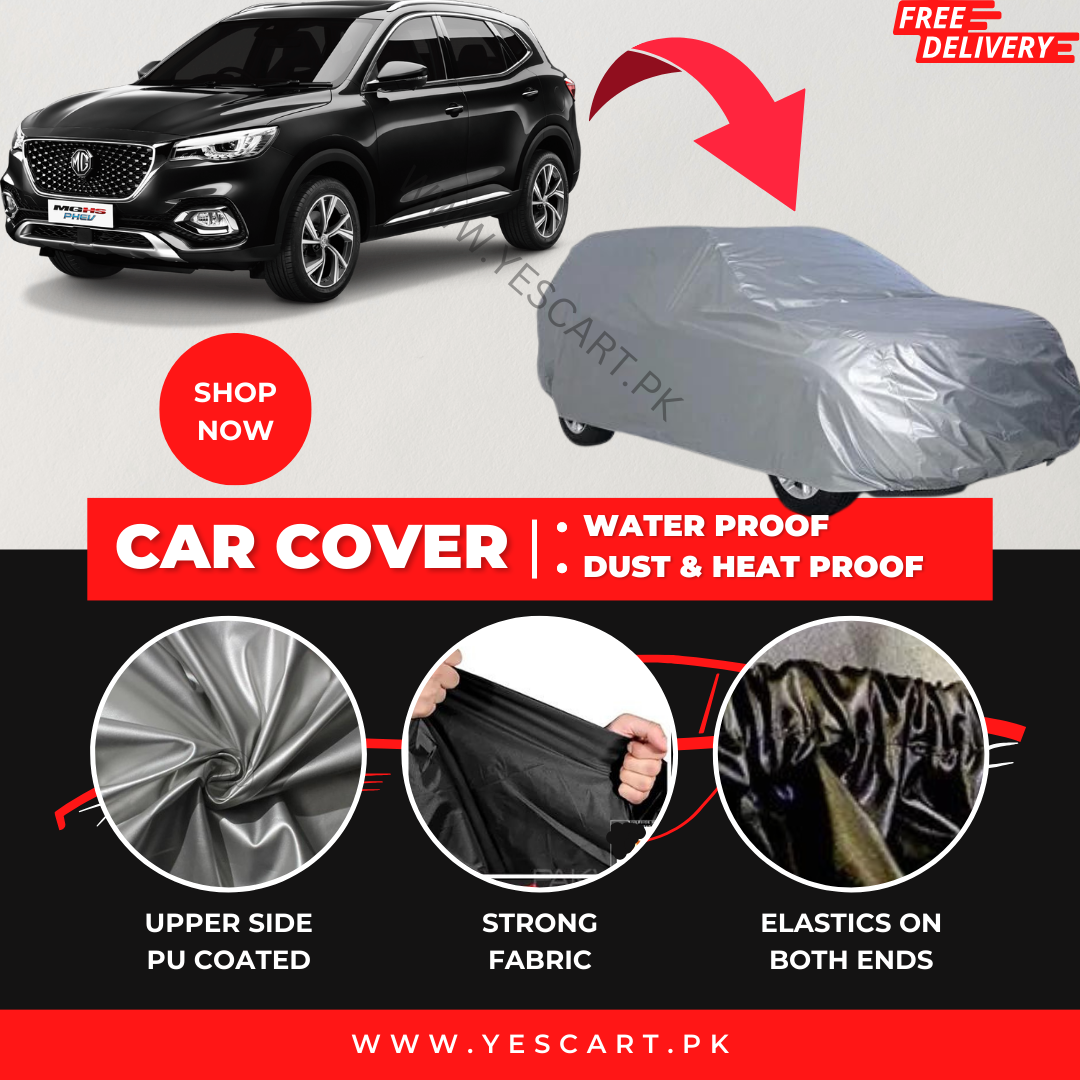 MG HS 2020-2023 Car Top Cover - Waterproof & Dustproof Silver Spray Coated + Free Bag