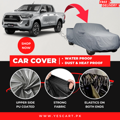 Toyota Revo 2016-2022 Car Top Cover - Waterproof & Dustproof Silver Spray Coated + Free Bag