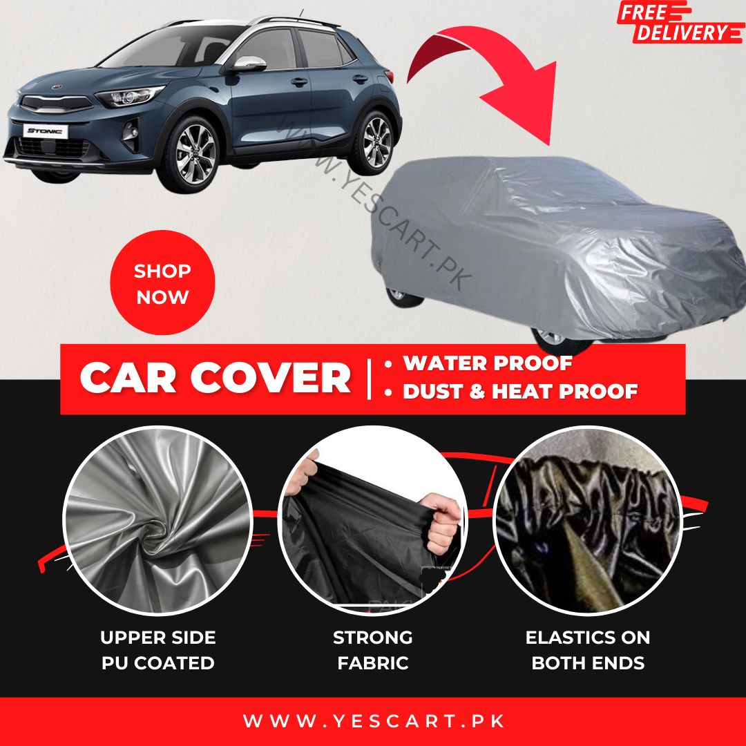 Kia Stonic 2021-2023 Car Top Cover - Waterproof & Dustproof Silver Spray Coated + Free Bag