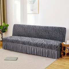 Zebra Velvet Sofa Covers (Grey)