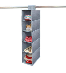 5 Layers Foldable Closet Organizer / Hanging Wardrobe Organizer