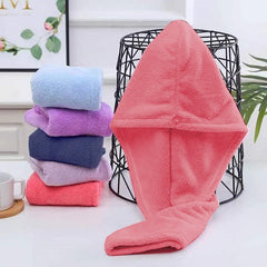 Hair Towel / Hair Drying Towel - Turbie - Quick Absorber - (Pink)