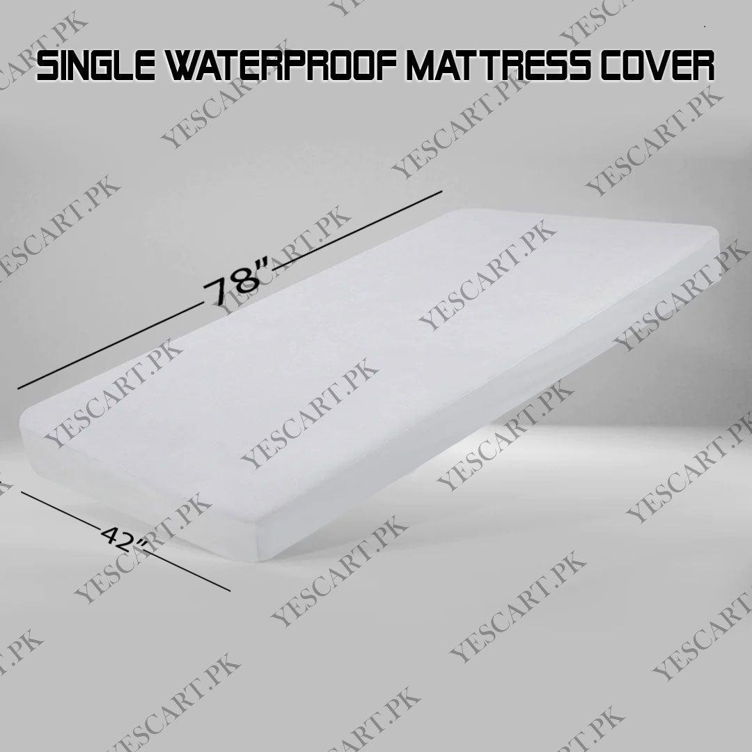 Terry Waterproof Mattress Cover - White