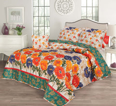 7 Pcs Quilted Comforter Set - Jasmine