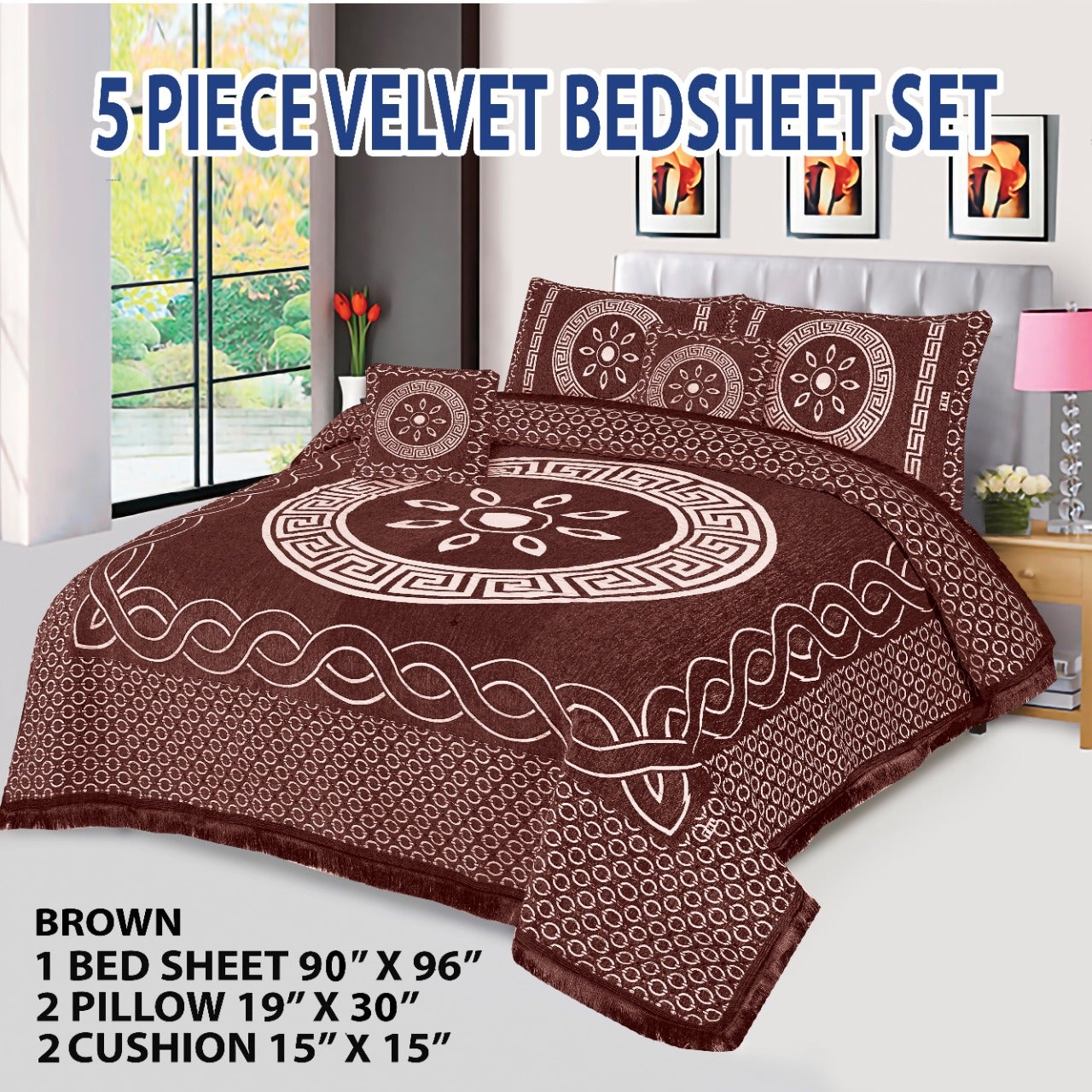 Velvet Bed Sheet Set VN-21