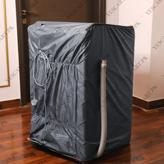 Zip Open Close Waterproof Top Loaded Washing Machine Cover (Grey Color - All Sizes Available)