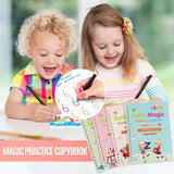 KIDS MAGIC PRACTICE BOOK FOR LEARNING & GROWTH (4 BOOKS + 1 PEN + 1 GRIP + 10 REFILL)