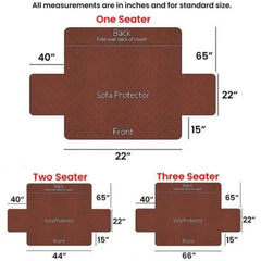 Ultrasonic Microfiber Sofa Cover - Beige