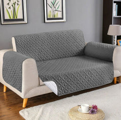 Ultrasonic Microfiber Sofa Cover - Grey