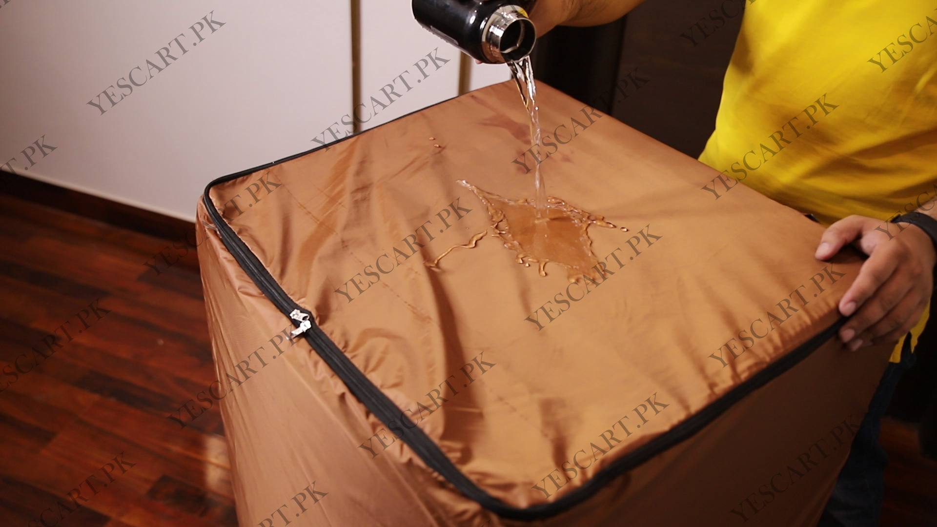 Waterproof Top Loaded Washing Machine Cover (Brown Color)